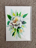 Gardenia - 5x7 Watercolor