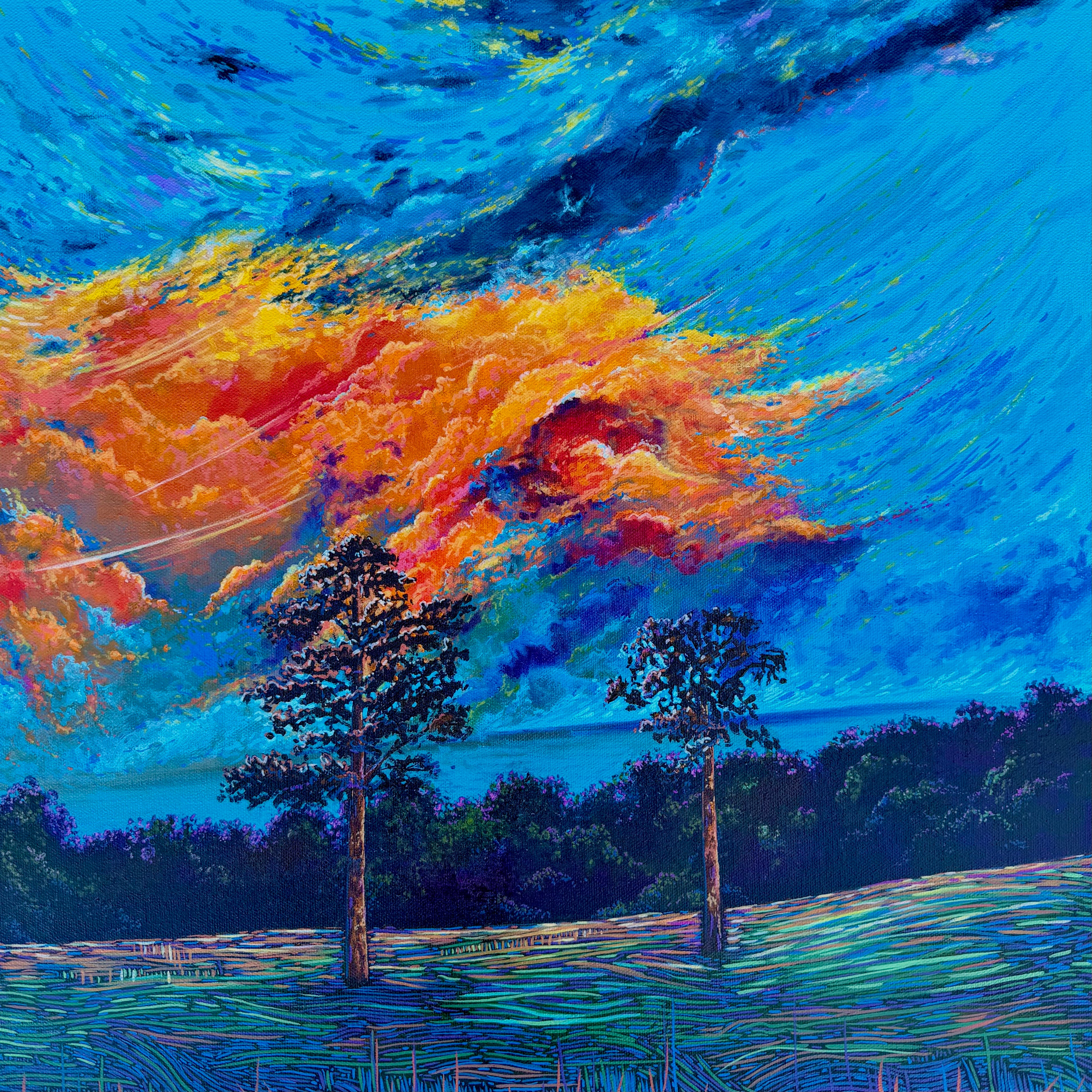 Burnt Skies - 20”x20”