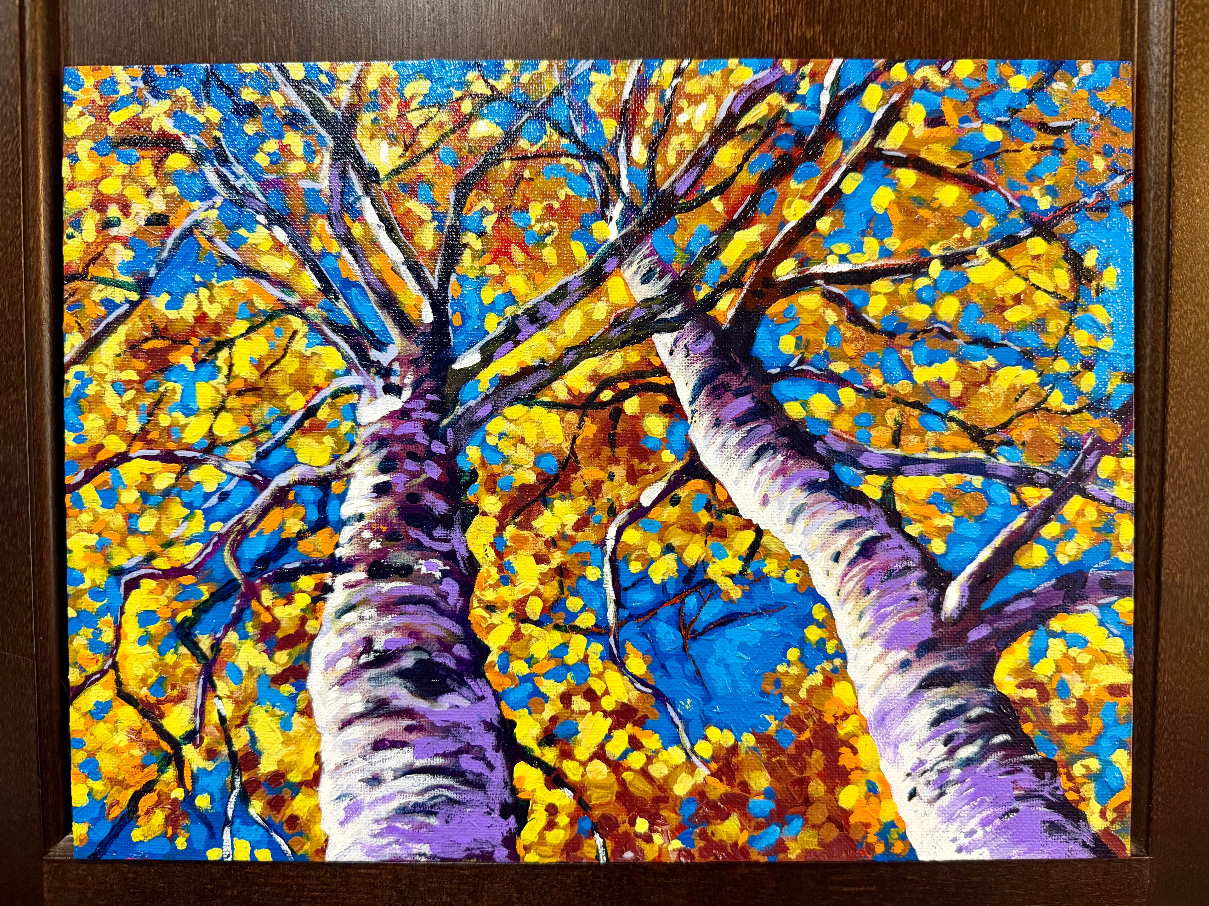 Wild Birch Acrylic 9”x12” Original