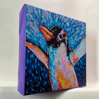 AstroPenguin - 6x6 Acrylic Mini Doodle