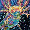 Galaxi-Lotl - 6x6 Acrylic Mini Doodle