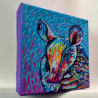 Cosmadillo - 6x6 Acrylic Mini Doodle