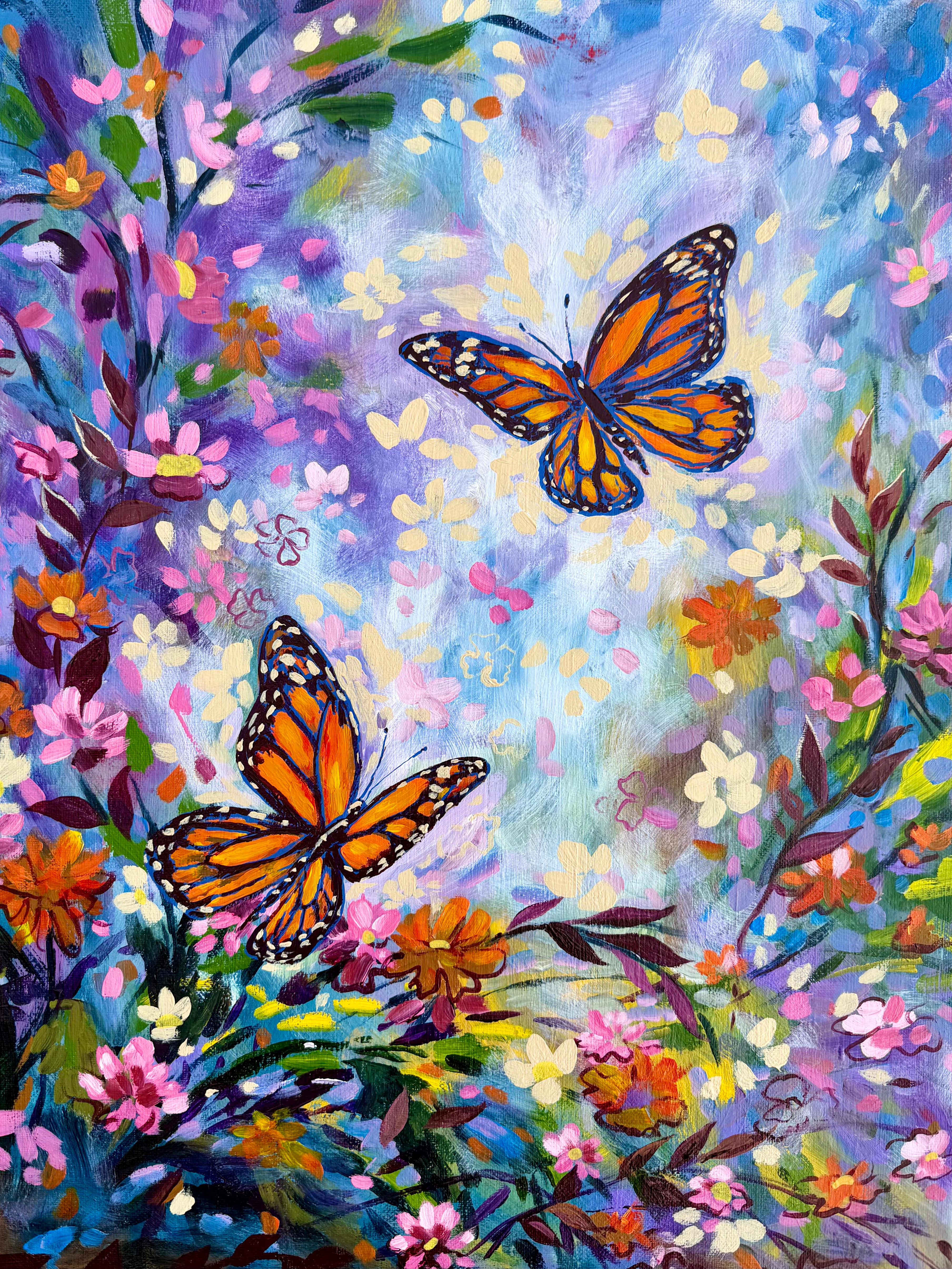Whimsy Monarch Print 8.5x11