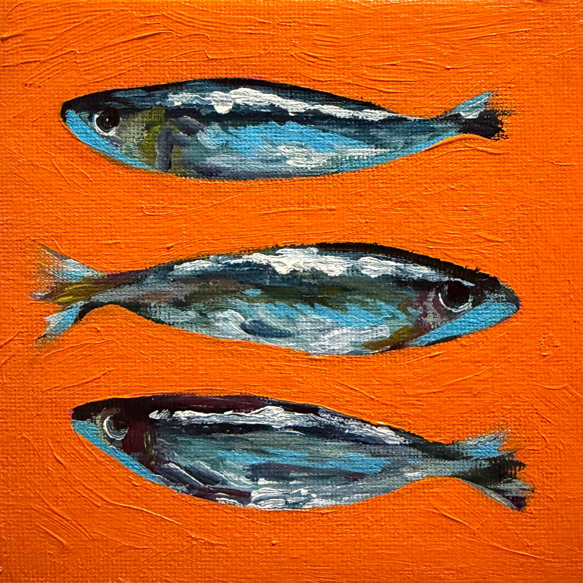 Sardine - Acrylic 5x5 Mini Original