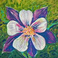 Blue Columbine - Acrylic 5x5 Mini Original