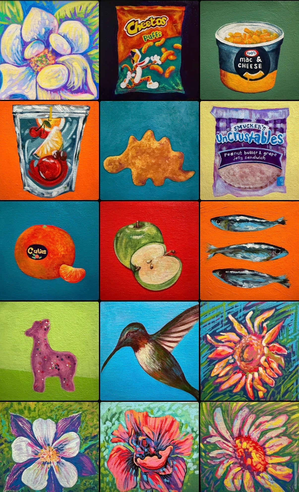 Cheesy - Acrylic 5x5 Mini Original